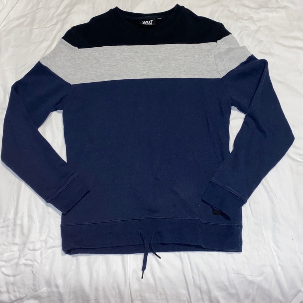 Wht Space Colorblock Pullover